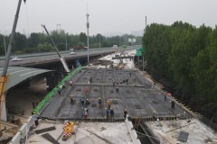 西安绕城高速方家村立交主体工程顺利完工