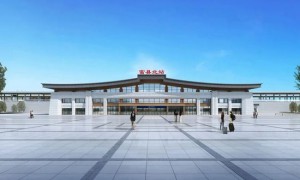 西延高铁首个站房主体结构完工高铁站曝光