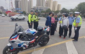 西安公安交警启动摩托车电动车百日整治宣教行动