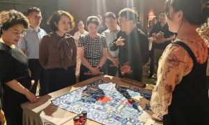 冀陕同心绘 共颂祖国美 辛集户县农民画联展在河北美术馆开幕